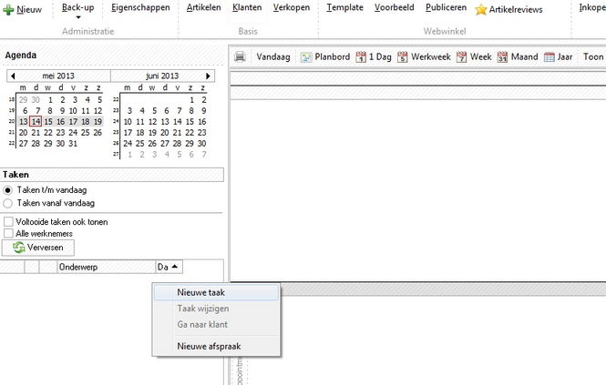 agendanieuwetaak