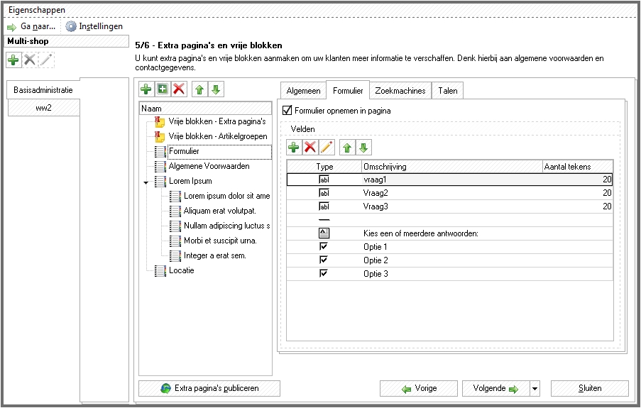 EigenschappenExtrpaginasFormulier