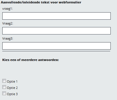 voorbeeld formulier